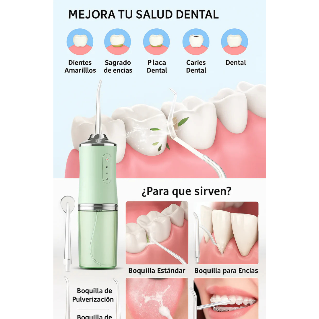 IRRIGADOR DENTAL ELECTRICO | LIMPIEZA Y FRESCURA PARA TU SONRISA