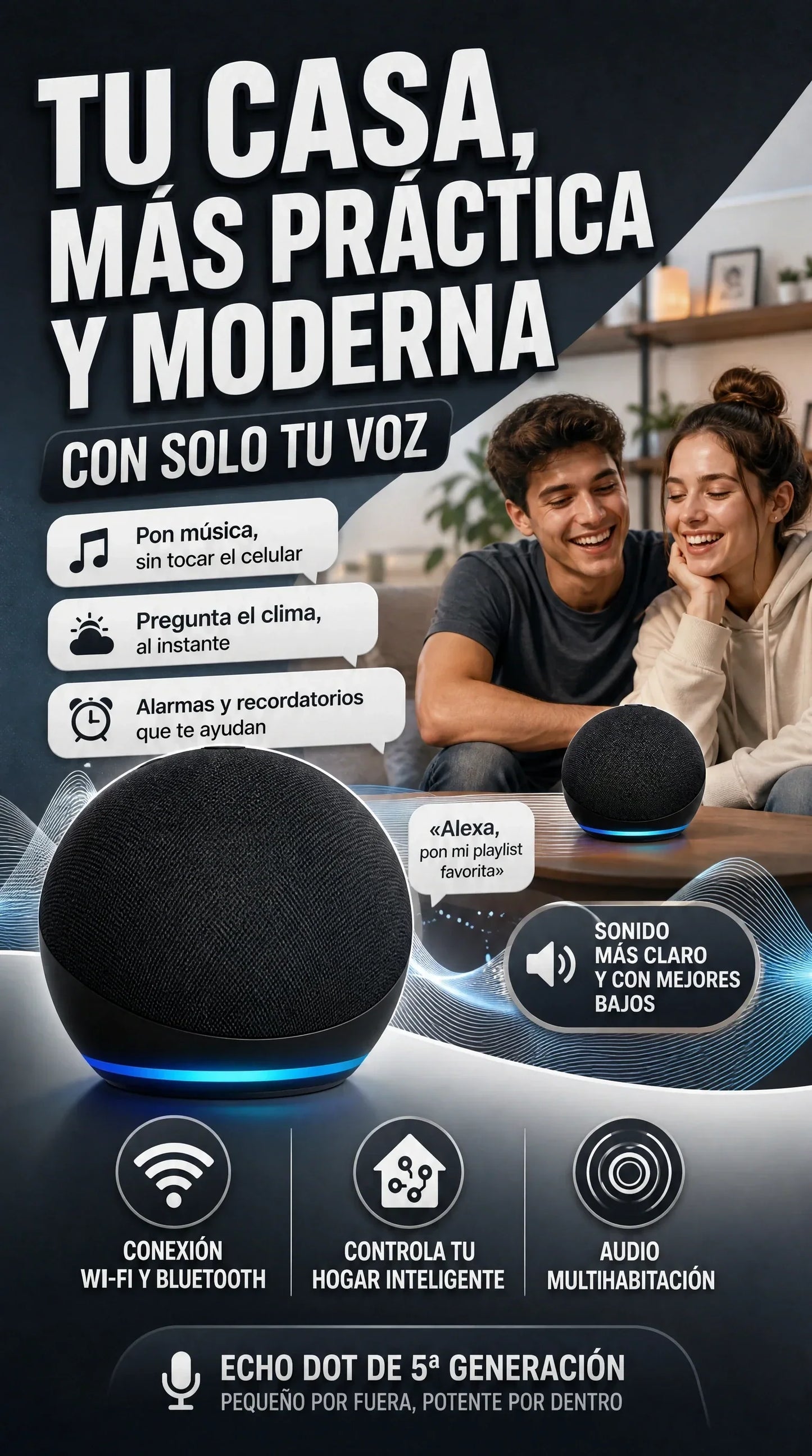 ALEXA ECHO DOT DE 5™ Generación