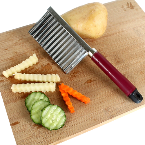 TENDENCIA 🔥 - Cuchillo Cortador de Papas onduladas x 2 🎁