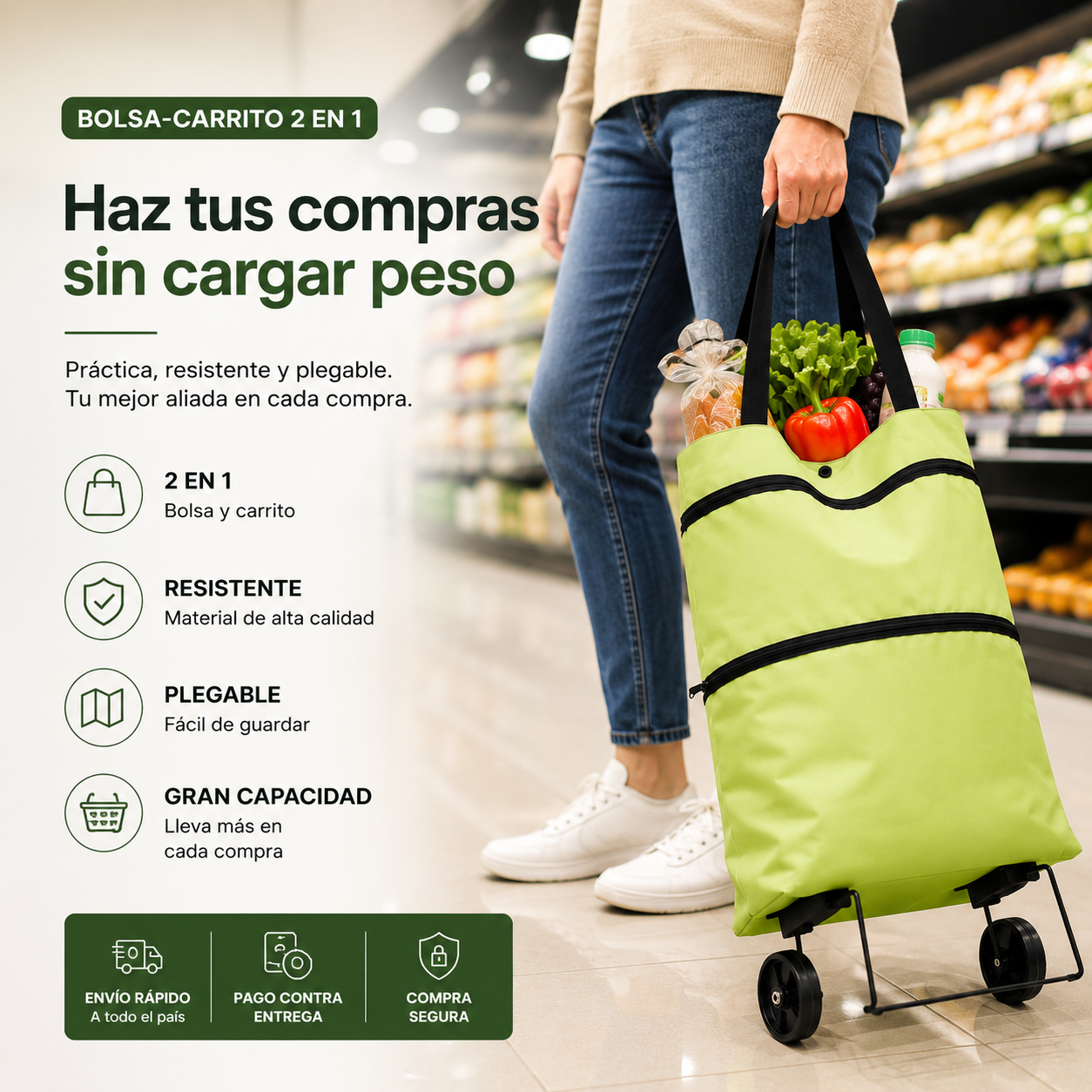 Bolsa Carrito 2 en 1