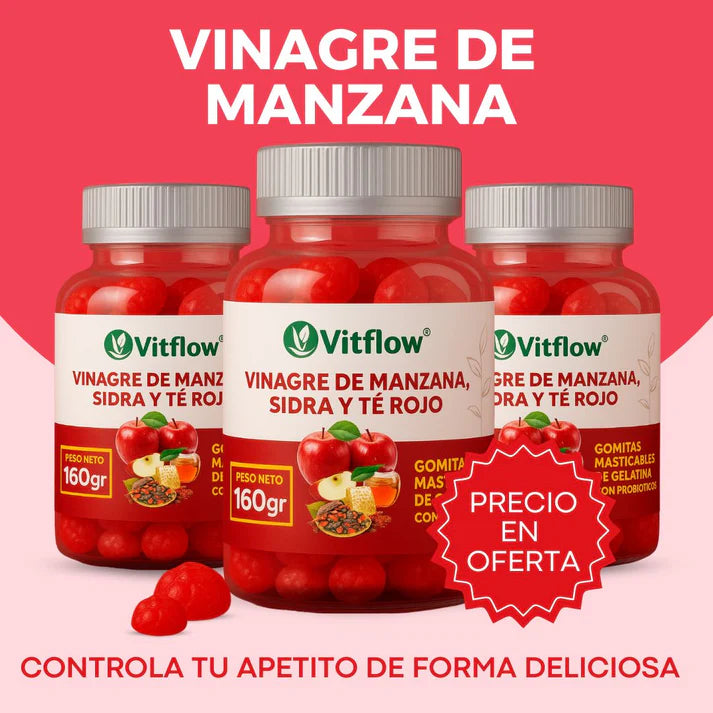 Gomitas de Vinagre de Manzana, Sidra y Té Rojo