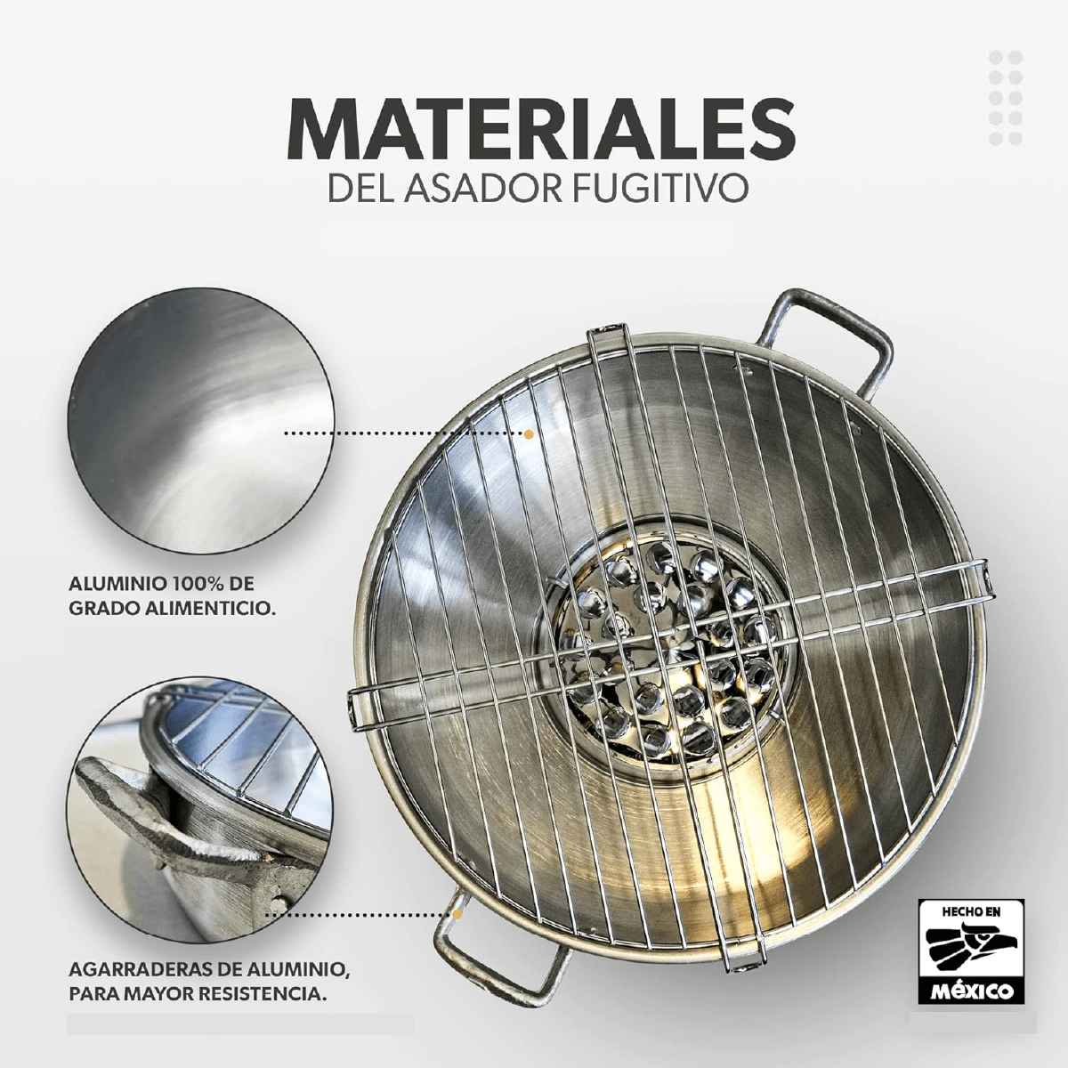 ASADOR PARA ESTUFA 100% EN ALUMINIO DE GRADO ALIMENTICIO | ⭐⭐⭐⭐⭐
