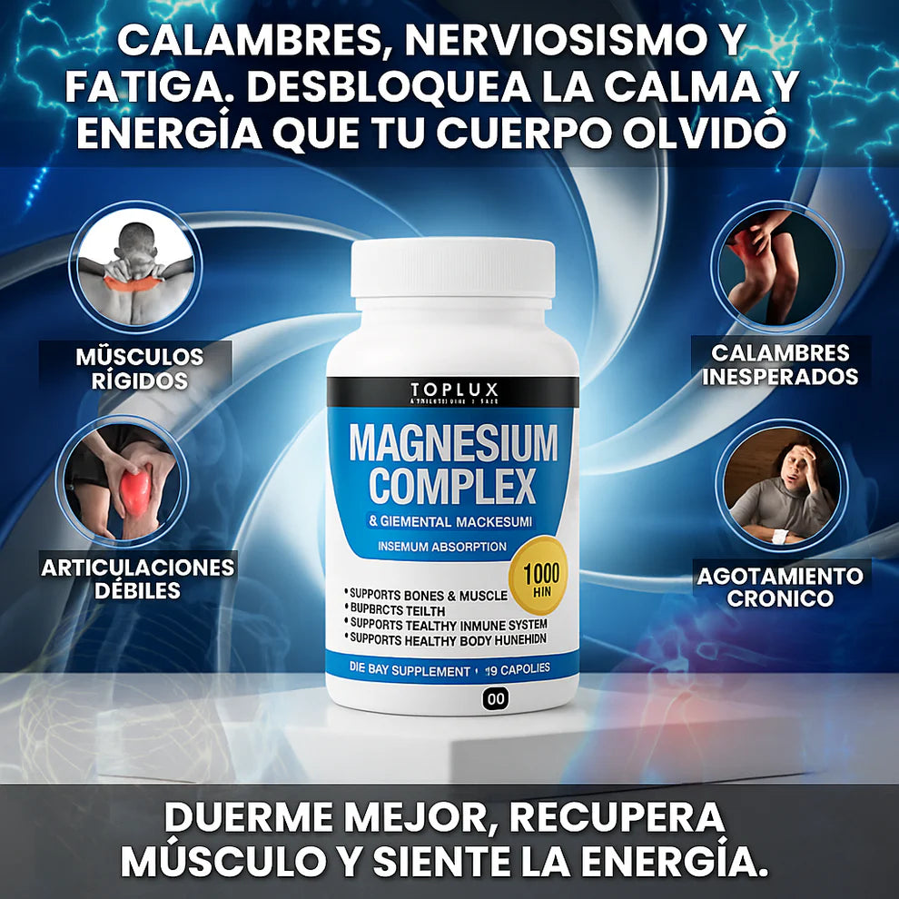 Magnesium Complex 90 cápsulas Original | Energía, descanso y recuperación