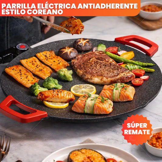 Maxgrill Sartén® 100% ELECTRICA, PORTÁTIL Y LISTA PARA ASAR 🔝 | 10 años de garantía®