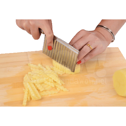TENDENCIA 🔥 - Cuchillo Cortador de Papas onduladas x 2 🎁