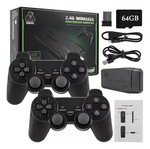 CONSOLA DE VIDEOJUEGOS GAME STICK CON 10 MIL JUEGOS INCORPORADOS 🕹️