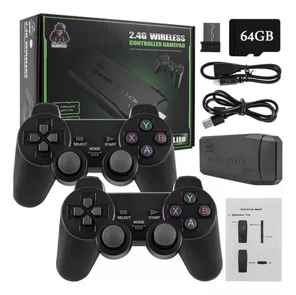 CONSOLA DE VIDEOJUEGOS GAME STICK CON 10 MIL JUEGOS INCORPORADOS 🕹️