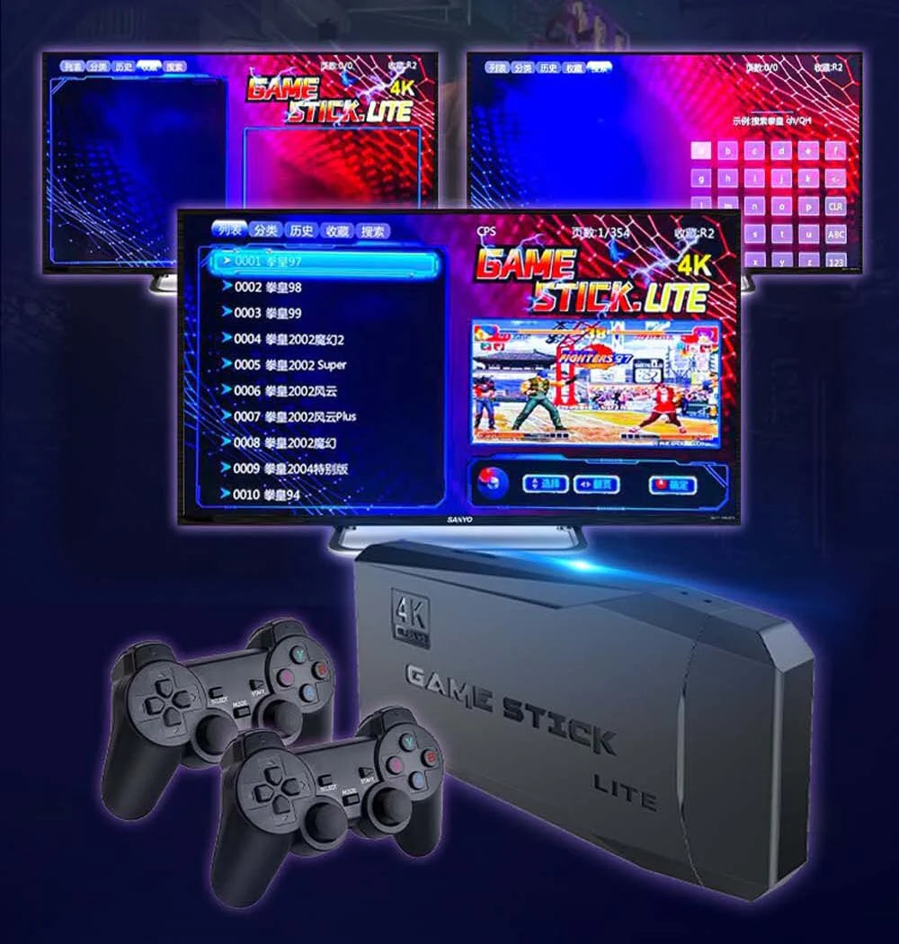 CONSOLA DE VIDEOJUEGOS GAME STICK CON 10 MIL JUEGOS INCORPORADOS 🕹️