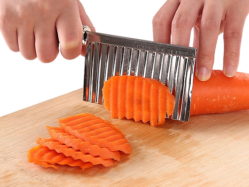 TENDENCIA 🔥 - Cuchillo Cortador de Papas onduladas x 2 🎁