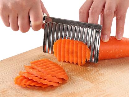 TENDENCIA 🔥 - Cuchillo Cortador de Papas onduladas x 2 🎁