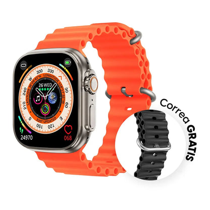RELOJ SMART HK9 ULTRAPRO 🔥| (Te obsequiamos las correas naranja y negro)