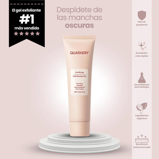 Gel Exfoliante Quarxery™ Limpia, despigmenta y aclara.