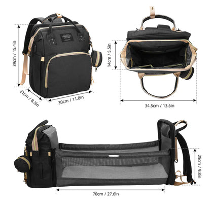 PAÑALERA MULTIFUNCIONAL CON CUNA PARA BEBÉ👶